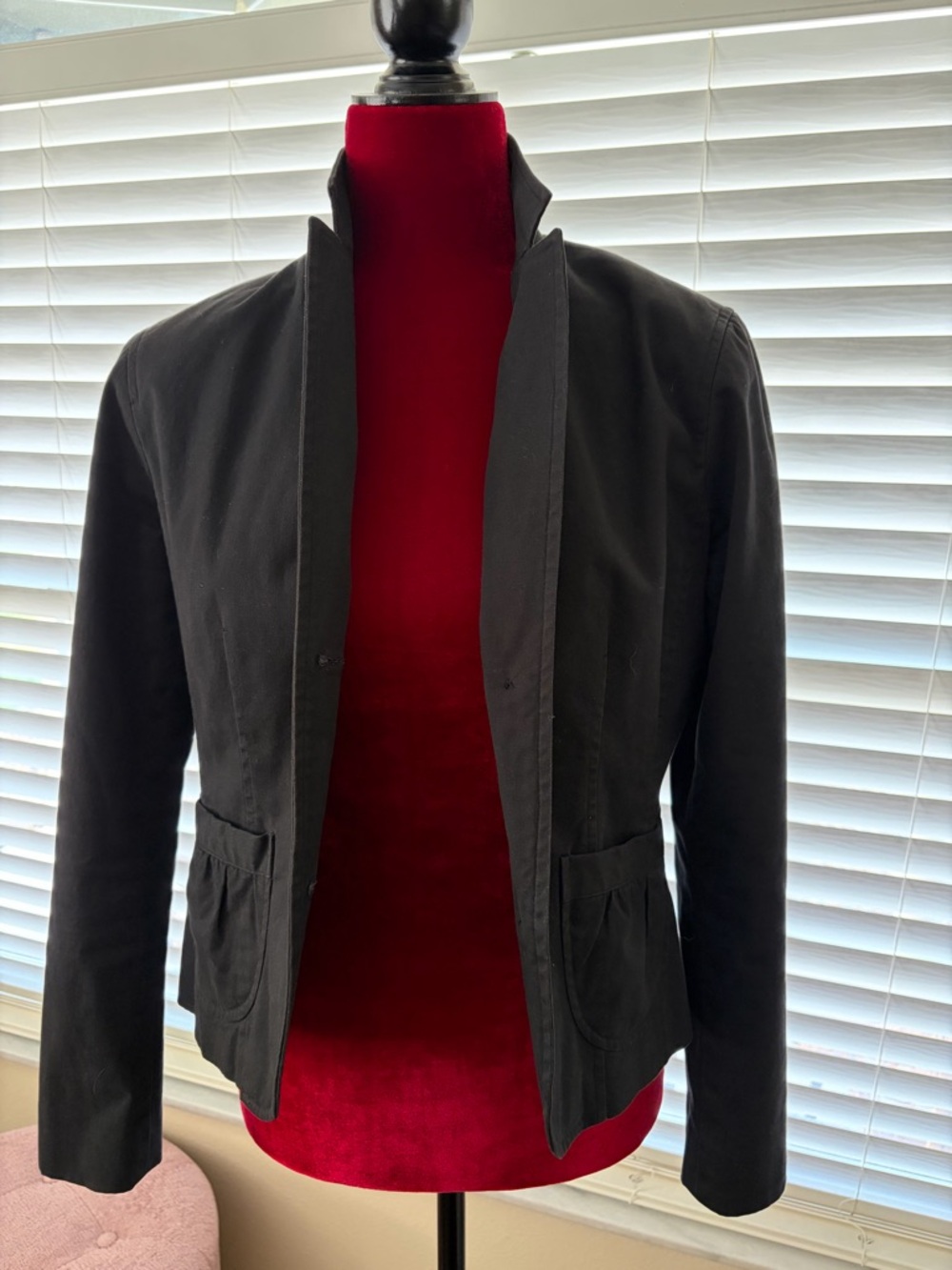 Brand is New Frontier Black Open-Front Women's Blazer Jacket